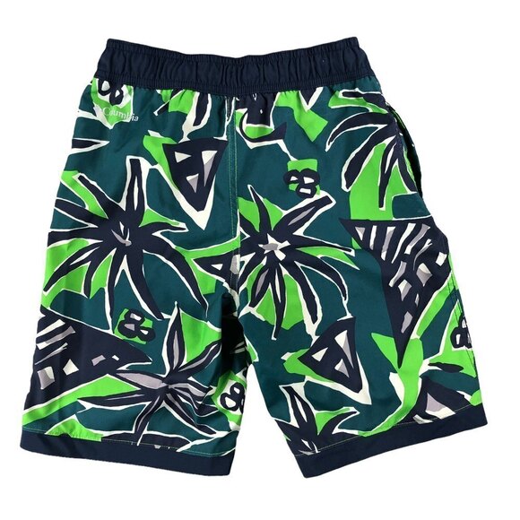 Columbia Boys SzMed 10/12 Hawaiian Print Omni Shade Sun Protection Swim Trunks - Picture 1 of 8